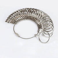 wholesale Metal material Hong Kong code, US, UK size ring finger measurement ring, finger size measuring tool, ring size tool, ring sizer-US sizes 0-13 finger ring alloy