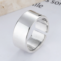 wholesale S925 Sterling Silver Hot Selling Trendy Thick Band Flame Ring Hip Hop Street Punk Style Couple Adjustable Ring-YFJ475/approx. 4.8g Adjustable opening
