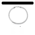 wholesale S925 Sterling Silver Cloud Pull Jewelry 3mm Snake Chain Bracelet, Hip-Hop Trendy Unisex Style-0-4