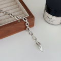 wholesale S925 Sterling Silver Extra Heavy Work Vintage Chain Bracelet for Women, Summer Minimalist Versatile Personality Hand Jewelry-0-3