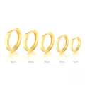 wholesale S925 Sterling Silver minimalist glossy hoop earrings, INS style,-0-0