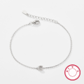 wholesale 925 Sterling Silver 26 Letters Zircon Inlaid Minimalist Luxury High-End Ins Style Cross-Border Best-Selling Jewelry Bracelet-0-8