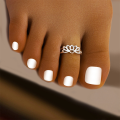 wholesale S925 Silver Designed Toe Ring With A Unique Heart Shape, Perfect For Summer Beach Days And Exuding A Korean Style-0-1