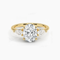 wholesale 18k Gold, Platinum, 9k/10k/14k Gold Light Luxury High-End Moissanite 1 Carat Engagement Ring Setting-0-2