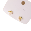 wholesale S925 silver earrings for women, Korean-style minimalist small pearl cherry cute sweet elegant earrings G8592-0-4