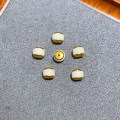 wholesale Gold-plated S925 silver popular crystal rainbow pill hamburger multi-gemstone round bead ancient gold spacer bead bracelet-0-13
