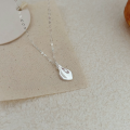wholesale S925 Sterling Silver Korean Style Leaf Necklace for Women, Minimalist Small Luxury Trendy Choker Collarbone Chain, New Collection-0-5