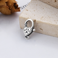 wholesale Metal S925 Sterling Silver Retro Cat Paw Print Clasp Wing Clasp for Bracelet Necklace DIY Universal Clasp-0-1