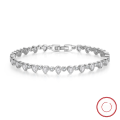 wholesale S925 Sterling Silver Shiny White Zircon Cast Tennis Bracelet Luxury Accessories Factory Direct-0-1