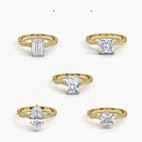 wholesale S925 Sterling Silver Moissanite Emerald Cut Marquise Heart Shape 1 Carat Engagement Ring Cross-Border Ring-1 carat moissanite ring (marquise)  US size 9 (domestic size 20)