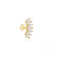 wholesale S925 Sterling Silver-Single gold #3