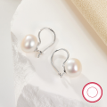 wholesale S925 Silver Cross-Border Europe and America Hot-Selling Freshwater Pearl Ear Clasps, Simple and Fashionable Retro High-End Earrings-0-2