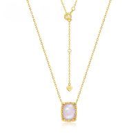 wholesale S925 Sterling Silver New Powder Shell Pendant Choker Necklace, Exquisite Niche Style, Fashionable and Minimalist, Wholesale from Manufacturer-10K gold + swimming paint  925 silver