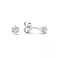 wholesale S925 Sterling Silver Geometric Square Super Sparkling Diamond Stud Earrings-0-13