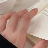 wholesale S925 Sterling Silver U-Shaped Geometric Ring for Women, New Design Korean Style Minimalist Niche Luxury Versatile Statement Ring-Sterling silver