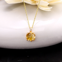 wholesale 925 Silver Japanese Crystal Leaf Necklace for Women, Small and Unique Design Perfume Bottle Pendant, Simple and Elegant, Forest Style-With bare chain>925 silver