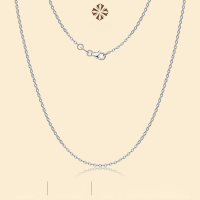 wholesale 925 Sterling Silver Minimalist Niche New Style Chain Necklace with Advanced Feel for Autumn and Winter Wholesale-Single chain without pendant (0.9mm thick) 40+5cm