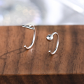 wholesale Sterling Silver S925 Minimalist Ear Piercing Studs For Women, New Style Ear Bone Studs, Hoop Earrings, Sleep-friendly No Need To Remove Ear Accessories-0-1