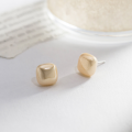 wholesale S925 Sterling Silver Fresh and Sweet Ins Style Small and Unique Design Personalized Square Bead Stud Earrings M06187-0-3