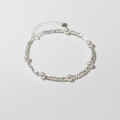 wholesale S925 Sterling Silver A Few Liang Broken Silver Swarovski Pearl Bracelet INS Minimalist Daily Commute Style Jewelry S6274-0-5