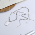wholesale S925 Sterling Silver Retro Vintage English Oval Pendant Multi-Element Link Chain Fashion Trend Necklace-0-1