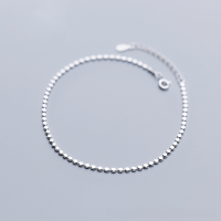 wholesale Metal Material S925 Silver Bracelet for Women, Japanese and Korean Style, Simple and Fresh, Sweet Small Disc Bracelet, Personalized Jewelry S3129-S925 Silver Bracelet 925 Silver