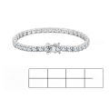 wholesale Stainless steel minimalist and luxurious square geometric clasp bracelet with diamond accents, European and American fashion, versatile and elegant women's accessory-0-57