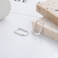 wholesale S925 Silver Fashionable Square Minimalist Elegant and Cold-toned Design Stud Earrings-0-1