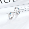 wholesale S925 Sterling Silver Butterfly Diamond Ear Clasp, European and American INS Style Minimalist High-End Earrings, Hot Seller in Europe and America-0-2