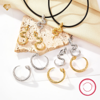 wholesale Metal Material: 925 Sterling Silver Cross-Border Hot-Selling Serpentine High-End Earring and Necklace Set for Halloween Accessory Matching Wholesale-Silver necklace 925 silver