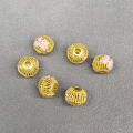 wholesale S925 metal new antique hollow enamel butterfly barrel bead spacer handmade DIY crystal bead accessory-0-6
