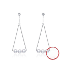 wholesale S925 sterling silver gold-plated ultra-sparkling zirconia drop earrings, manufacturer wholesale-0-68