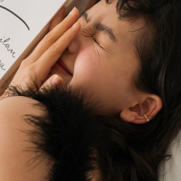 wholesale Sterling Silver C-shaped Ear Cuff for Women, Earrings Without Piercing, French Retro Ins Minimalist Style, Elegant and Simple Design-Copper plated with gold (one piece)