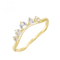 wholesale 9K gold Japanese-style moonstone irregular ring from Yili Jewelry's summer collection-0-0