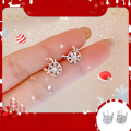 wholesale S925 Sterling Silver Christmas Stud Earrings New Arrival, One Deer with You, Autumn Winter Premium Minimalist Cute Inlaid Ear Jewelry Gift-0-0