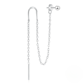 wholesale S925 Sterling Silver Retro Chain Tassel Star Bead Earring Ear Thread Ear Stud-0-6