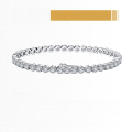 wholesale S925 Sterling Silver 3mm Diamond Tennis Bracelet, Single Row Round Full Diamond, Factory Direct-0-3