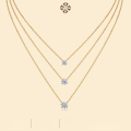 wholesale 925 silver minimalist ins-style layered necklace, high-end autumn/winter-0-0