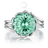 wholesale Sterling Silver New Rich Lady Series Lotus Ring for Women, Noble, Light Luxury, High-End, and Minimalist Elegance-R336 Lotus Ring Size 5