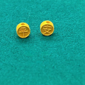 wholesale S925 gold-plated silver Nafu spacer beads for DIY bracelets, necklaces, peace accessories, large-hole accessory beads, and bracelet ornaments-0-7
