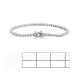 wholesale Stainless steel minimalist and luxurious square geometric clasp bracelet with diamond accents, European and American fashion, versatile and elegant women's accessory-0-49