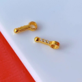 wholesale S925 Gold-Plated Colored Diamond Pendant DIY Bracelet Necklace Accessories Spacer Beads Pure Silver Handmade String Accessories Princess Clasp-0-6
