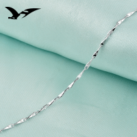 wholesale S925 silver jewelry source factory new accessories popular OL women's necklace sterling silver collarbone chain XX melon seed chain wholesale-16 inches/40cm 925 silver