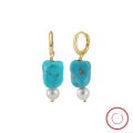 wholesale [S925 Sterling Silver] GME Set Fresh and Sophisticated Fashion Internet-Famous Turquoise Tassel Earring Accessories-0-110