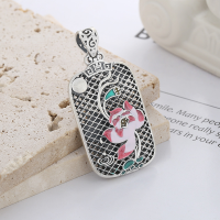 wholesale 990 Pure Silver Vintage Filigree Enamel Blue Lotus Pendant Necklace Women's Chinese Style Ornament Wholesale-YP108M single pendant approx. 18.2g  99 silver