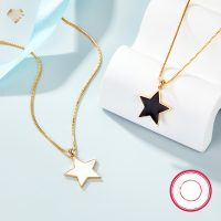 wholesale Metal material: 925 Sterling Silver Cross-border best-selling women's necklace, European and American style minimalistchain necklaces, Halloweenwholesale-White 925 silver