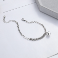 wholesale S925 Sterling Silver Korean Style Chain Simple and Minimalist Design Fashionable and Elegant Bead Trendy Bracelet-0-1