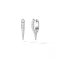 wholesale S925 Sterling Silver Punk Style Spike Studded With Crystals And Pearl Ear Cuff Earrings For Women-0-12
