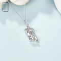wholesale S925 Sterling Silver Exaggerated 3D Human Portrait Pendant Necklace, Fashionable and Trendy European and American Style-0-1