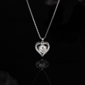 wholesale 925 Silver Heart 1-2-3CT Moissanite Pendant for Women, TikTok Live Cross-Border Bestseller, Factory Direct-0-6